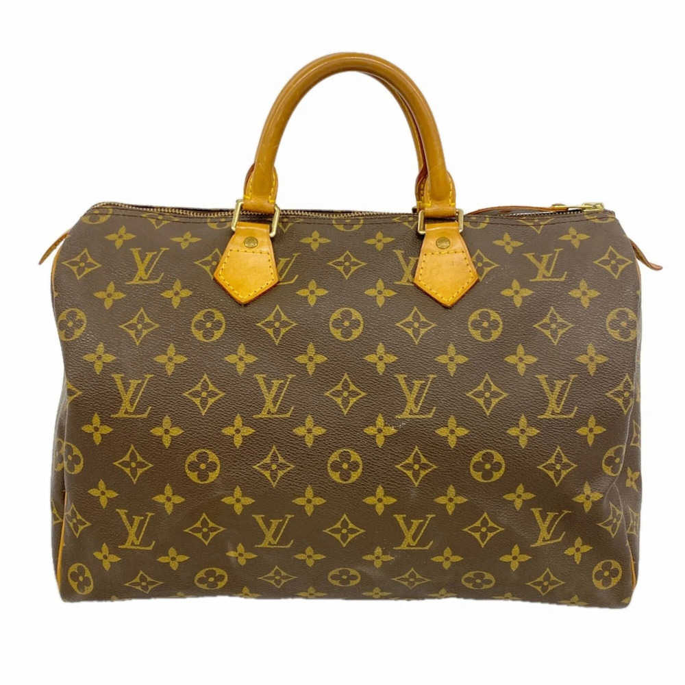 LOUIS VUITTON Brown Monogram Speedy 35 Bag